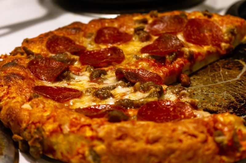 Sausage Stuffed Deep Dish pizza giordanos